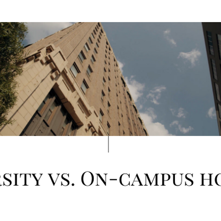 University vs. on-campus housing