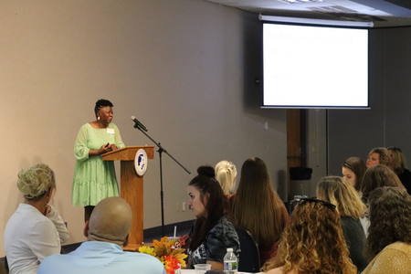 Janice Phillips, assistant director for the Illinois Department of Public Health, served as the keynote speaker at the 2023 food summit.