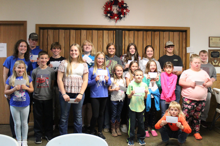 Randolph County 4-H youth gather for a group photo on achievement night.