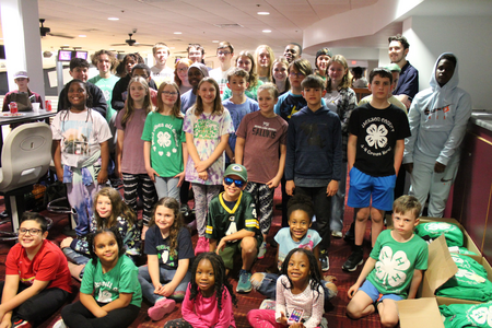Jackson County 4-H members at the SIU Bowling alley.