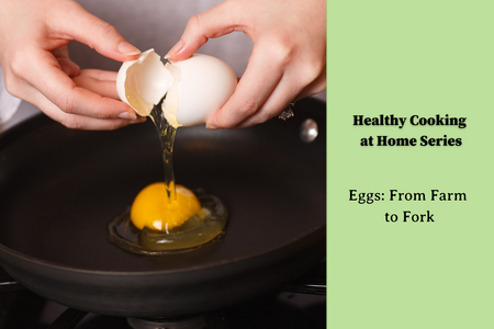 cracking an egg in a frying pan