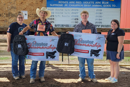 Winners of the Master Showmanship Contest