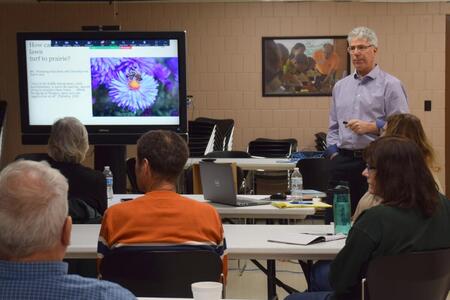 Doug presenting to a class