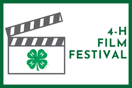 green border with a clapperboard and the 4-H symbol