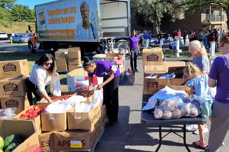 food distribution site