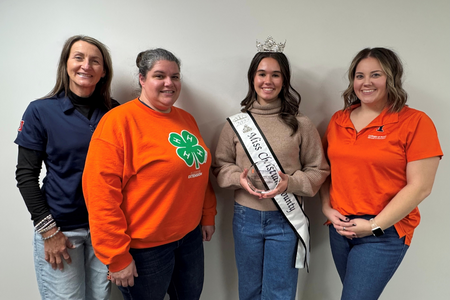 (left to right) Jenny Foster, Cheralee Vohlken, Lydia Repscher, and Kenzie Drone.