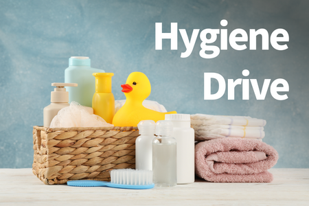 Assorted bath and hygiene products 