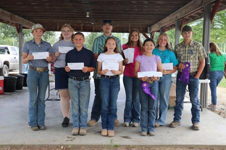 Randolph County 4-H Grand Champion winners.