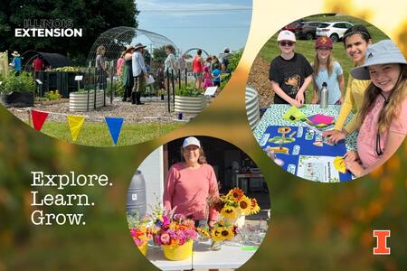 collage of photos from Idea Garden events