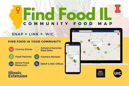 Find Food Illinois Community food map