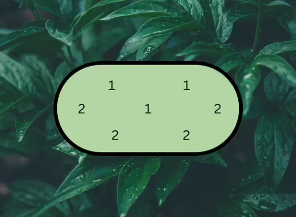 A diagram showing how to make A Variegated Vines for Interest