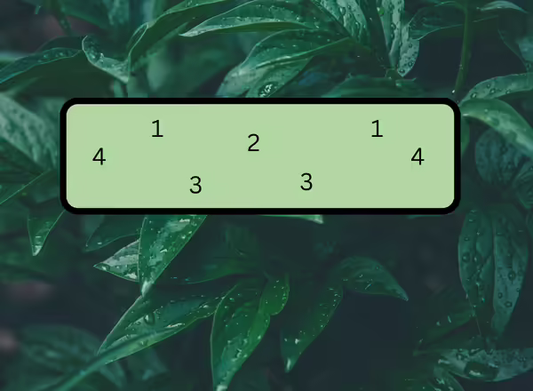 A diagram showing how to make A Window Box of Color