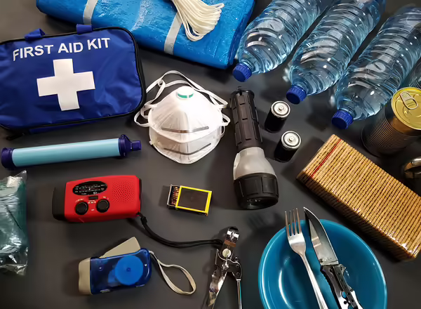 disaster first aid kit and supplies