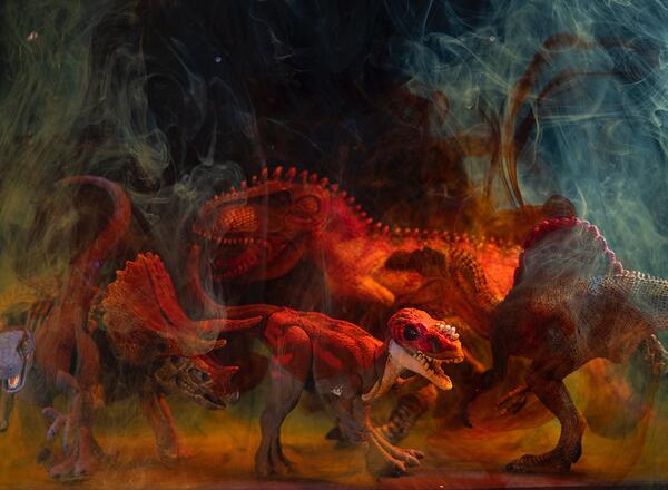 artwork of dinosaurs