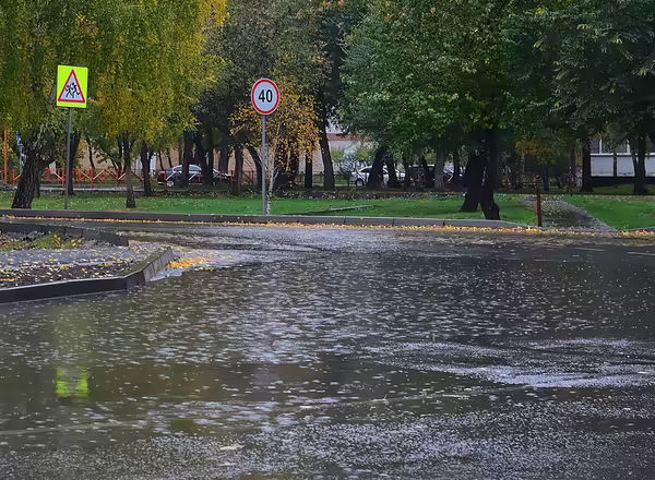 flooded street
