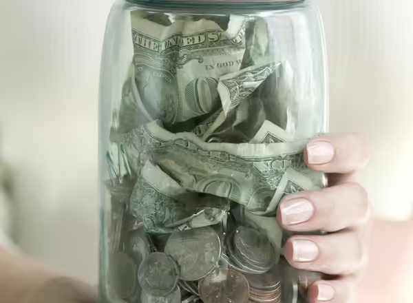 jar of coins