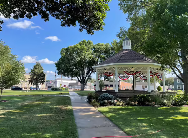 Pavilion in a rural park