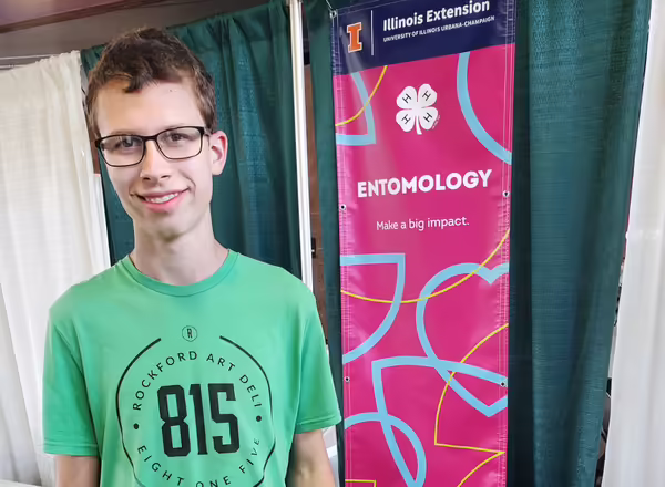 Jacob Wolfe received a Champion medal for his Beekeeping 2 project.