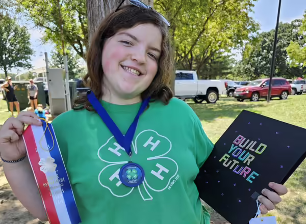 Amelia McCray-Grotto earned a Champion medal for her Build Your Future Project.