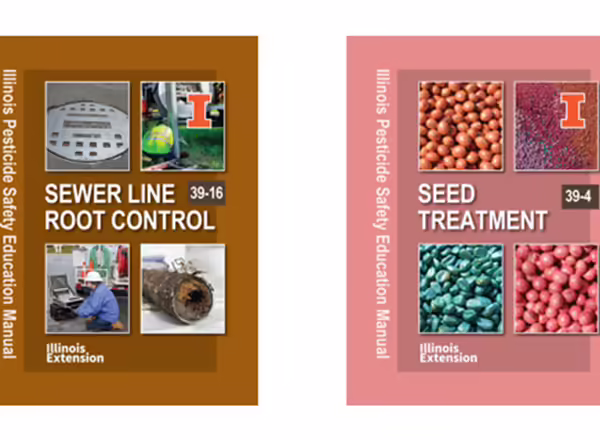 Covers of Sewer Line Root Control manual and Seed Treatment manual