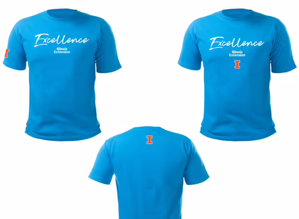three t-shirt mockup designs showing correct brand placement on sleeve, front, or on back near tag area