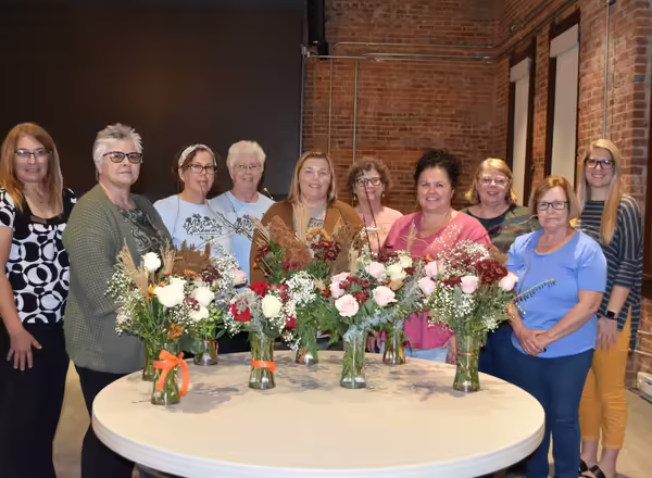Adults at the Hort for the Holidays event in Greenville