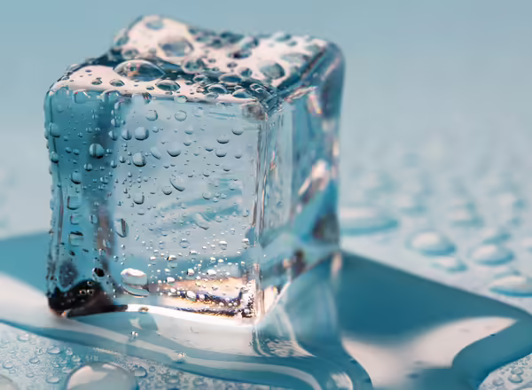 melting ice cube