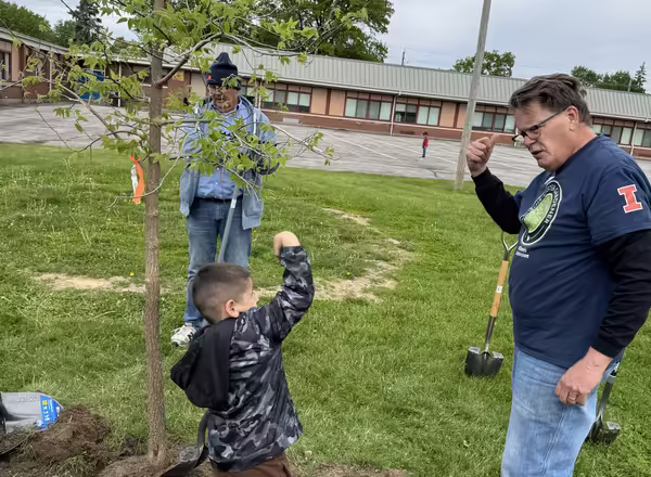 Master Gardener plant trees for a strong future