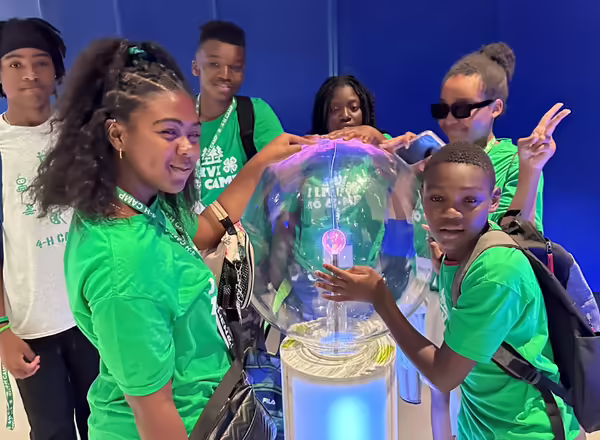 Summer campers enjoy science activity 