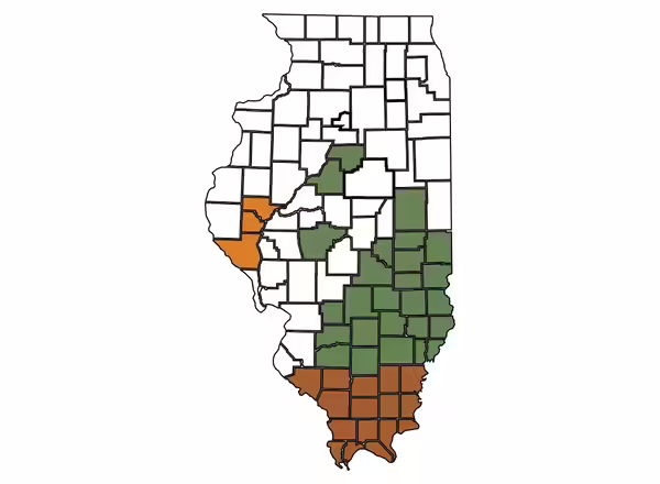 A map of Illinois