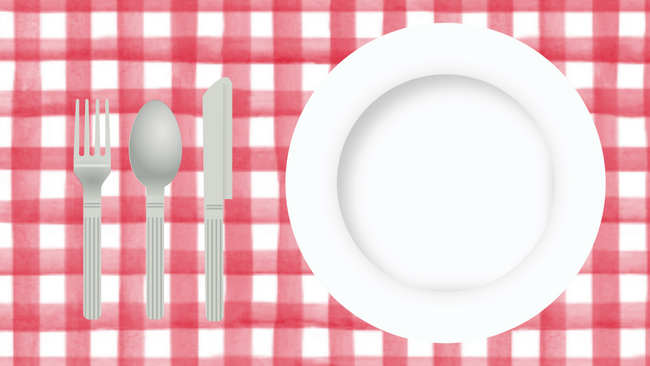 Plate and silverware