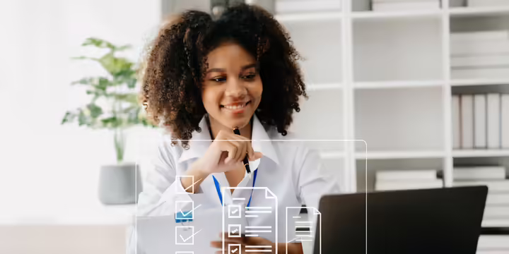 woman in front of laptop