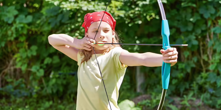 Girl with a bow and arrow
