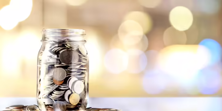 jar of coins