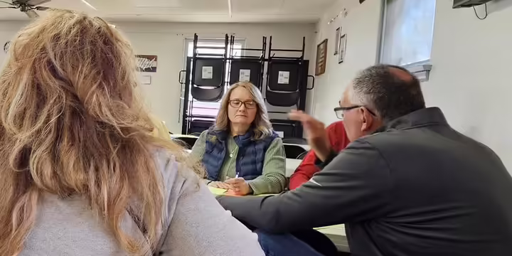 group sitting at a table