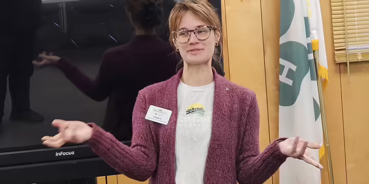 Woman speaking