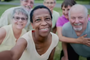 happy senior citizens