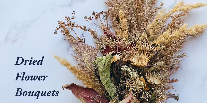 bouquet of dried flowers