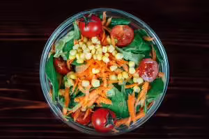 healthy salad in bowl