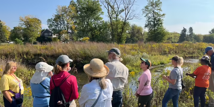 a group of master naturalists on a hike