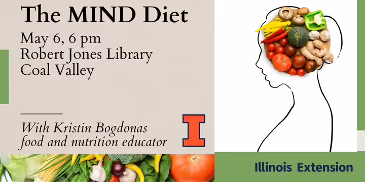 pencil drawing of a woman with an overlay of colorful fruits and vegetables inside her head