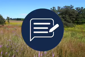 blog logo with field