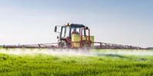 machine spraying pesticides