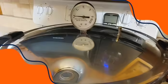 pressure canner on the stove