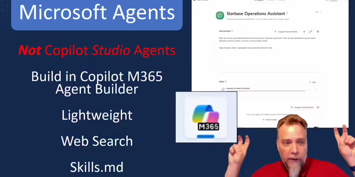 James discusses Microsoft Agents