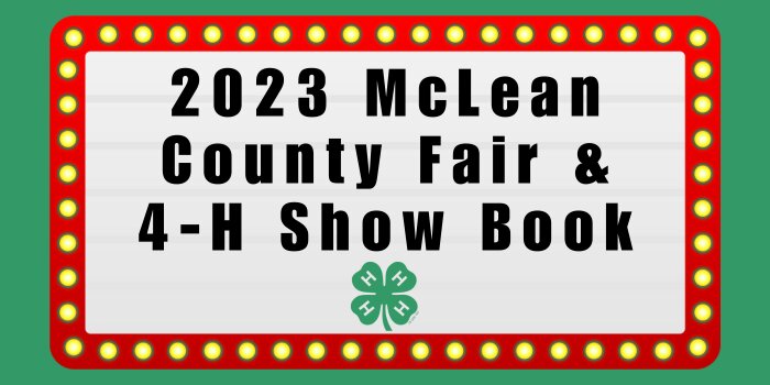 2023 Fair and 4-H Show Book