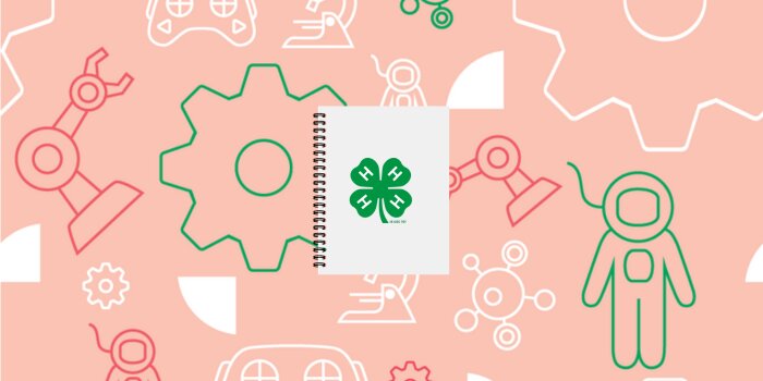 A book cover with the 4-H clover logo on it. 