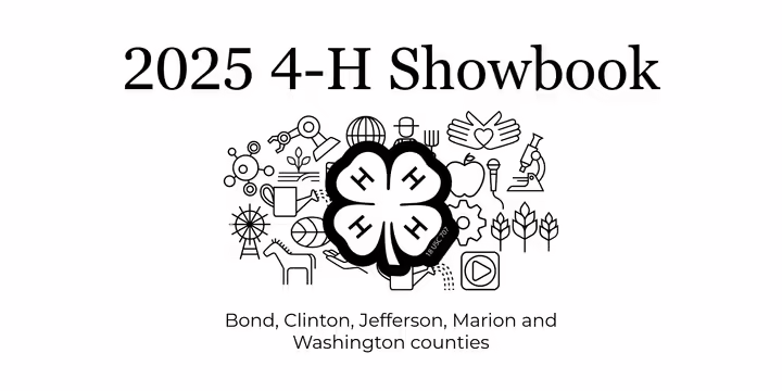 text says: 2025 4-H Show book