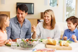 Family Eating Dinner