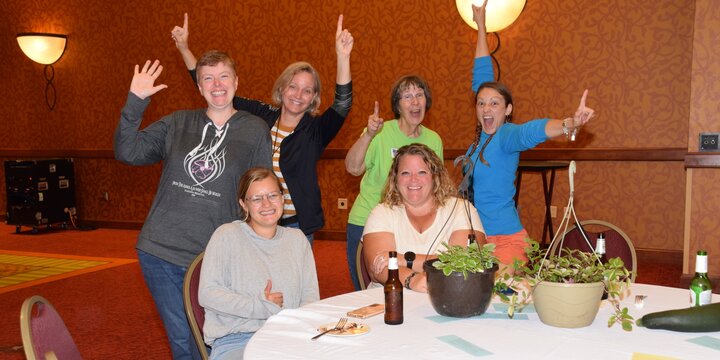 a group of Master Gardeners celebrating
